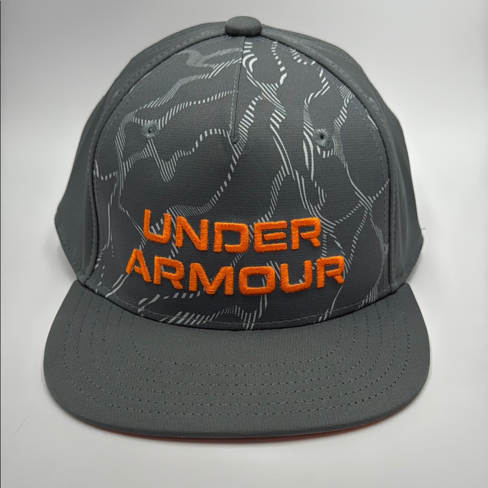 Under Armour Charcoal and Orange Patterned Cap